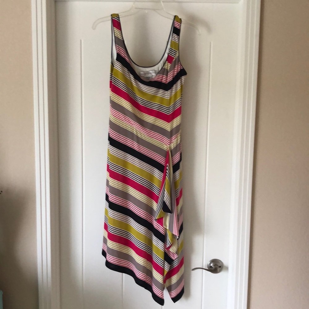 Maggy London Sleeveless Asymmetric Dress, Size 10